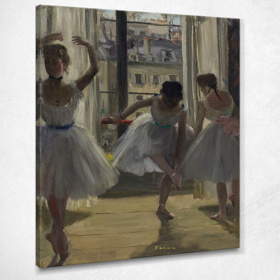 Ballerini In Una Palestra (Tre Ballerini) Edgar Degas edg154 quadro stampato su tela