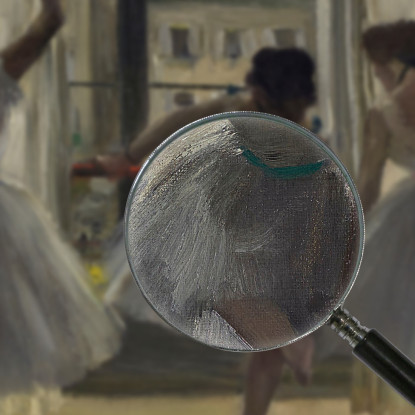 Ballerini In Una Palestra (Tre Ballerini) Edgar Degas edg154 quadro stampato su tela