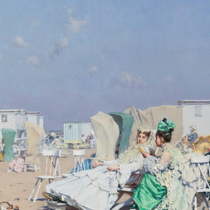 Spiaggia A Scheveningen In Olanda Frederik Hendrik Kaemmerer fhk6 quadro stampato su tela