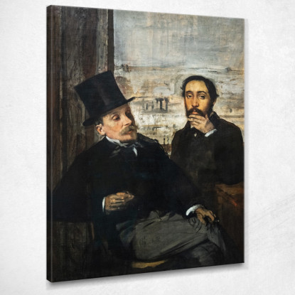 Degas Ed Évariste De Valernes Edgar Degas edg157 quadro stampato su tela