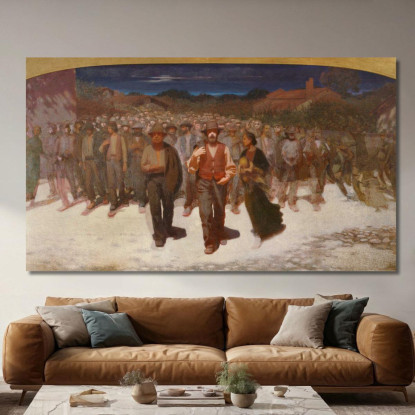 Fiumana G. Pellizza da Volpedo gpv4 quadro stampato su tela