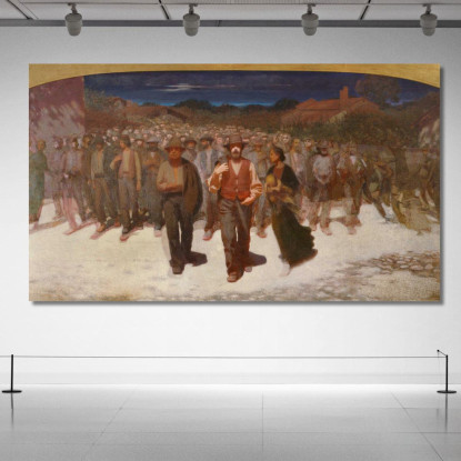 Fiumana G. Pellizza da Volpedo gpv4 quadro stampato su tela