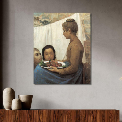 Le Ciliegie G. Pellizza da Volpedo gpv8 quadro stampato su tela