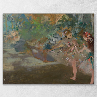 Due Ballerini Sul Palco Edgar Degas edg160 quadro stampato su tela