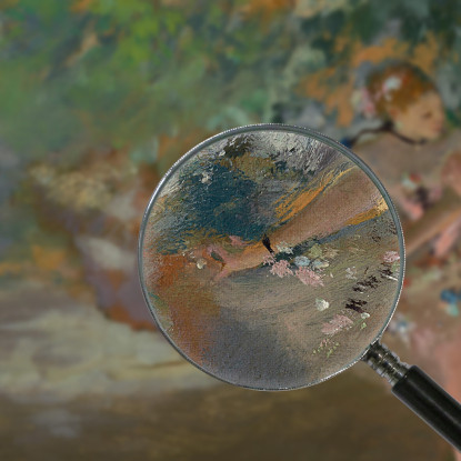 Due Ballerini Sul Palco Edgar Degas edg160 quadro stampato su tela
