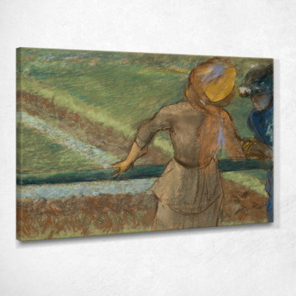 Due Donne In Chiacchierata Edgar Degas edg161 quadro stampato su tela