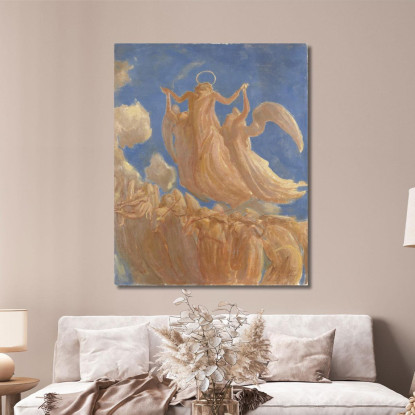 Assunzione Gaetano Previati gpr11 quadro stampato su tela