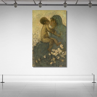 Amore Materno Gaetano Previati gpr12 quadro stampato su tela