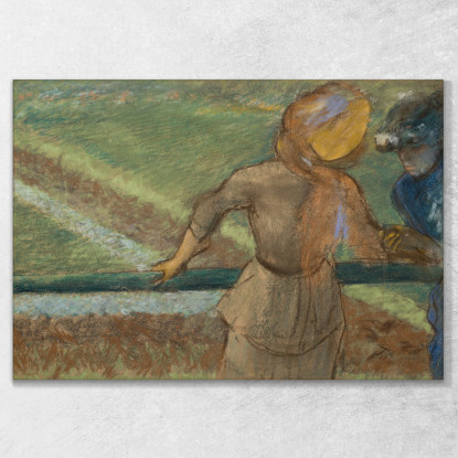 Due Donne In Chiacchierata Edgar Degas edg161 quadro stampato su tela