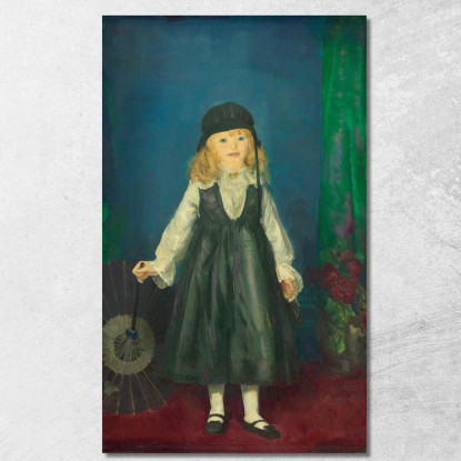 Anne Con Un Parasole Giapponese George Bellows gbl1 quadro stampato su tela