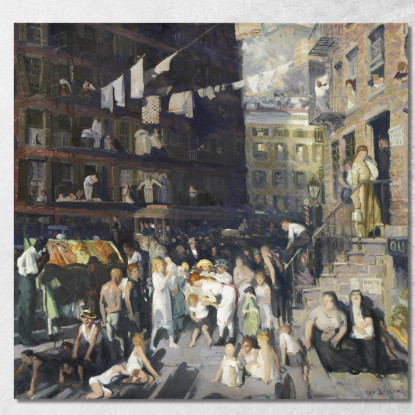 Abitanti Della Scogliera George Bellows gbl3 quadro stampato su tela