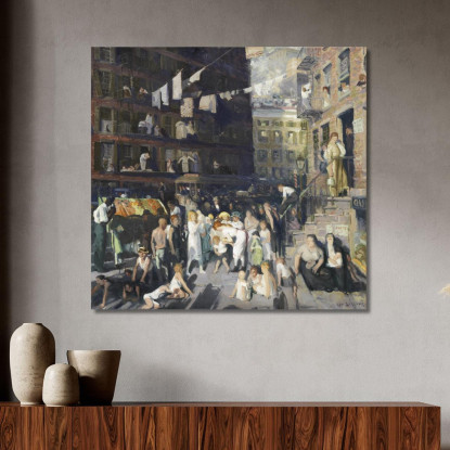 Abitanti Della Scogliera George Bellows gbl3 quadro stampato su tela