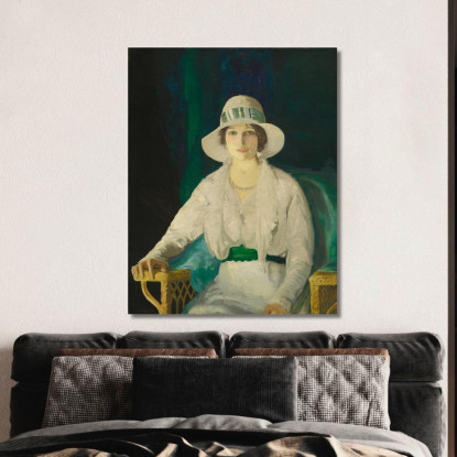 Florence Sittenham Davey La Signora Randall Davey George Bellows gbl7 quadro stampato su tela