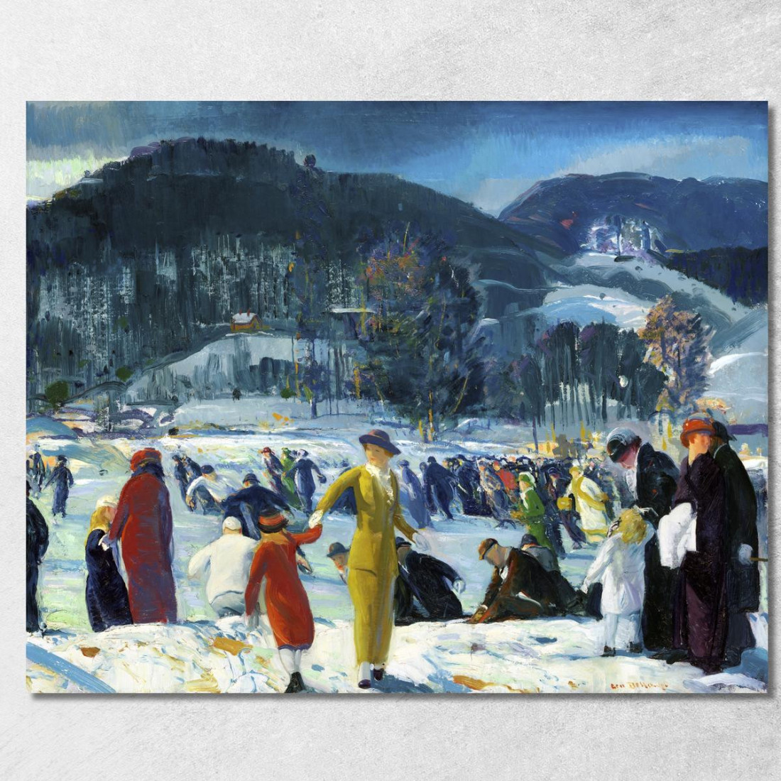 Amore Per L'Inverno George Bellows gbl10 quadro stampato su tela