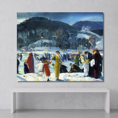 Amore Per L'Inverno George Bellows gbl10 quadro stampato su tela