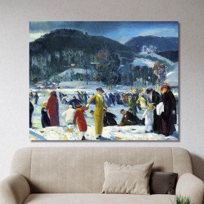 Amore Per L'Inverno George Bellows gbl10 quadro stampato su tela