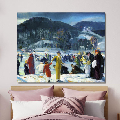 Amore Per L'Inverno George Bellows gbl10 quadro stampato su tela