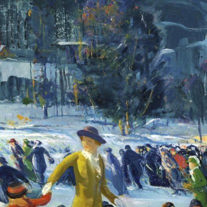 Amore Per L'Inverno George Bellows gbl10 quadro stampato su tela