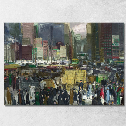 New York George Bellows gbl14 quadro stampato su tela