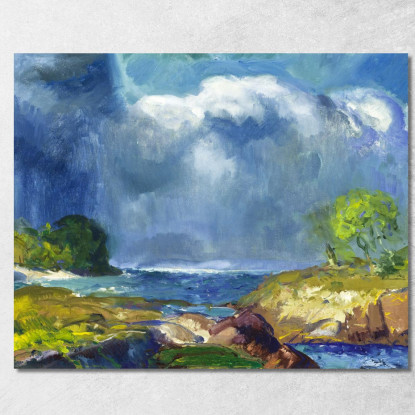 La Tempesta In Arrivo George Bellows gbl20 quadro stampato su tela