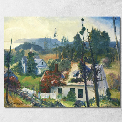 La Vite Rossa Matinicus Island Maine George Bellows gbl23 quadro stampato su tela