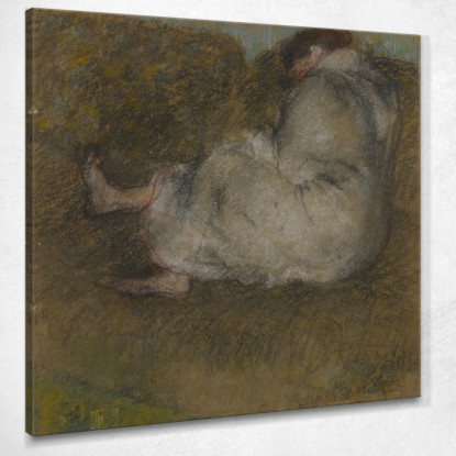 Donna Seduta Su Un Divano Edgar Degas edg166 quadro stampato su tela