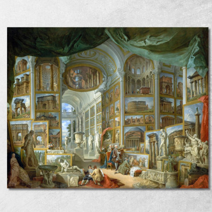 Roma Antica Giovanni Paolo Pannini gpp2 quadro stampato su tela