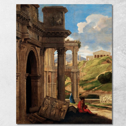 Rovine Antiche Giovanni Paolo Pannini gpp3 quadro stampato su tela