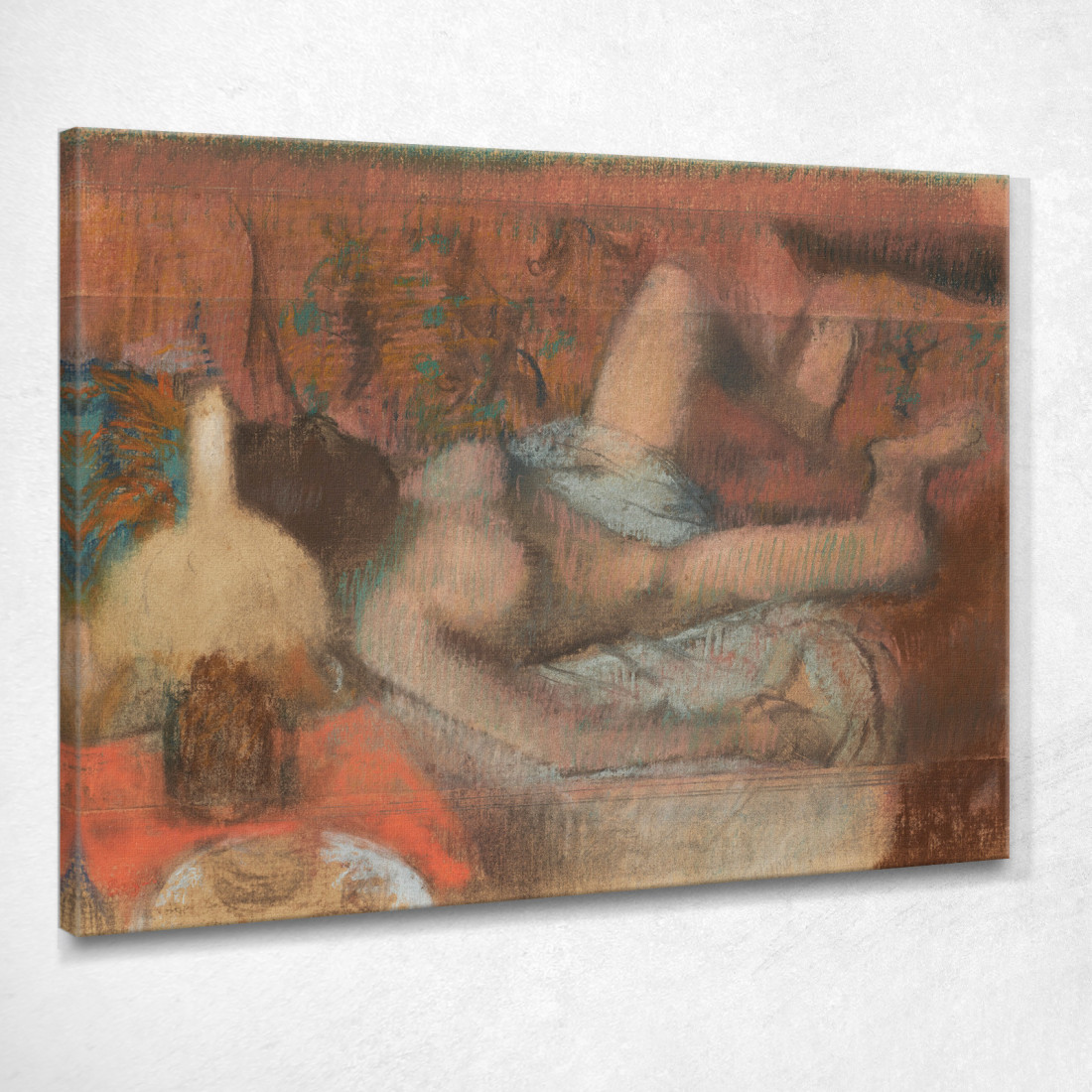 Donna Nuda Sdraiata Edgar Degas edg169 quadro stampato su tela