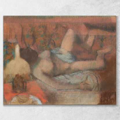 Donna Nuda Sdraiata Edgar Degas edg169 quadro stampato su tela