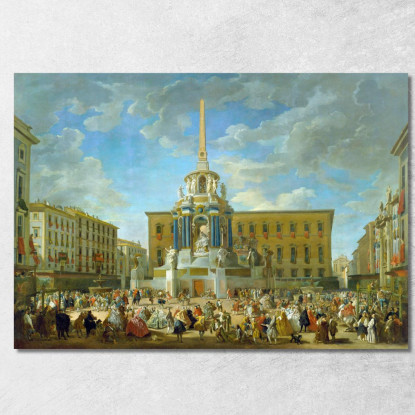 Piazza Farnese Giovanni Paolo Pannini gpp25 quadro stampato su tela