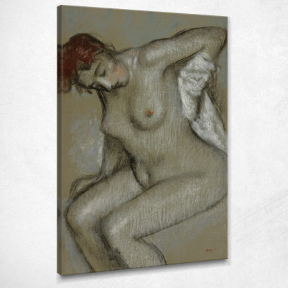 Donna Nuda Che Si Asciuga Edgar Degas edg170 quadro stampato su tela