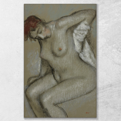 Donna Nuda Che Si Asciuga Edgar Degas edg170 quadro stampato su tela
