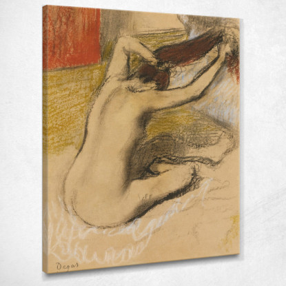 Donna Che Si Pettina Edgar Degas edg171 quadro stampato su tela