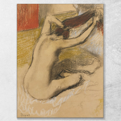 Donna Che Si Pettina Edgar Degas edg171 quadro stampato su tela
