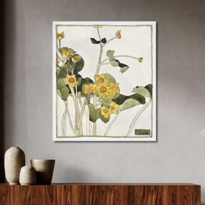 Calendula Palustre Hannah Borger Overbeck hbo11 quadro stampato su tela