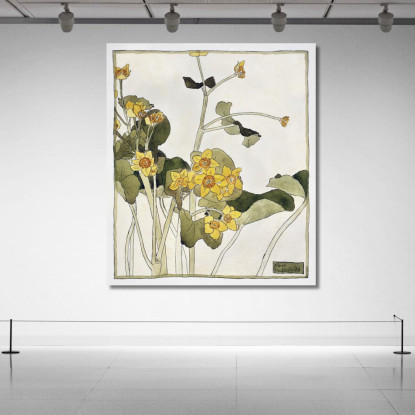 Calendula Palustre Hannah Borger Overbeck hbo11 quadro stampato su tela