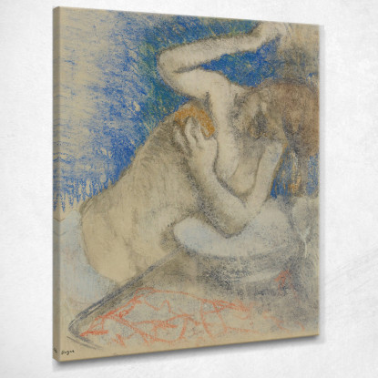 Donna Alla Sua Toilette Edgar Degas edg172 quadro stampato su tela