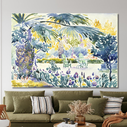 Giardino Del Pittore A Saint Clair Henri Edmond Cross hec5 quadro stampato su tela