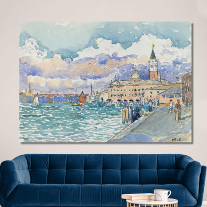 Venezia Henri Edmond Cross hec18 quadro stampato su tela