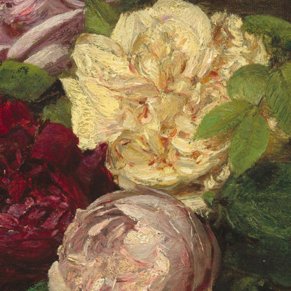 Bella Rosa Henri Fantin-Latou hfl6 quadro stampato su tela