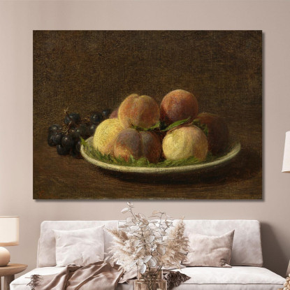 Pesche E Uva Henri Fantin-Latou hfl9 quadro stampato su tela