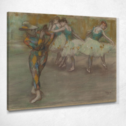 Danza Dell'Arlecchino Edgar Degas edg177 quadro stampato su tela