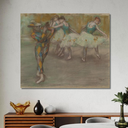 Danza Dell'Arlecchino Edgar Degas edg177 quadro stampato su tela