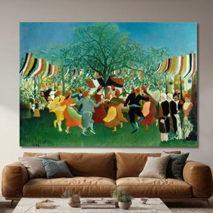 Un Centenario Dell'Indipendenza Henri Rousseau hrs1 quadro stampato su tela