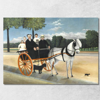 La Carrozza Di Padre Junier Henri Rousseau hrs9 quadro stampato su tela