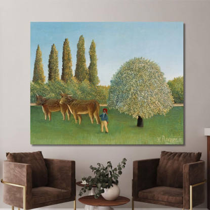 Prato Henri Rousseau hrs13 quadro stampato su tela