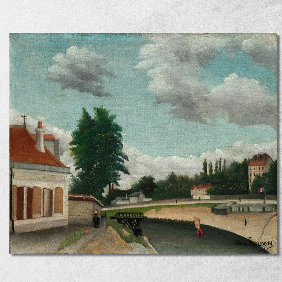 Periferia Di Parigi Henri Rousseau hrs17 quadro stampato su tela