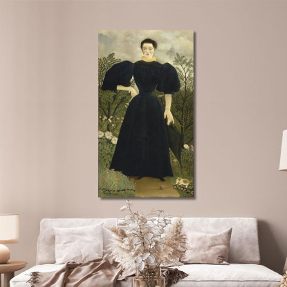 Ritratto Di Madame M Henri Rousseau hrs20 quadro stampato su tela