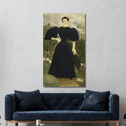 Ritratto Di Madame M Henri Rousseau hrs20 quadro stampato su tela